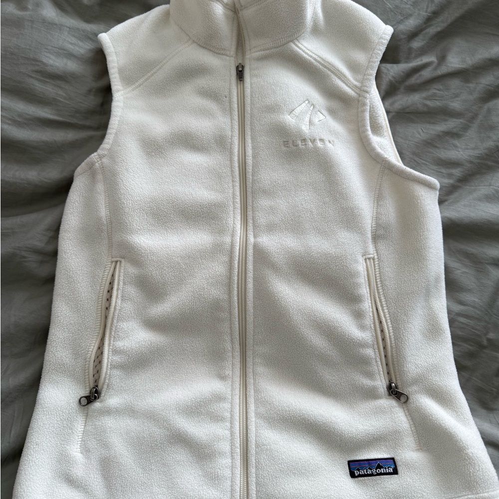 Patagonia White Fleece Vest